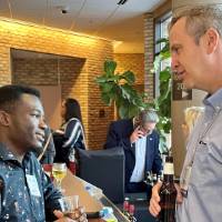 Networking opportunities during the MME / GVSU Alumni Relations Reception